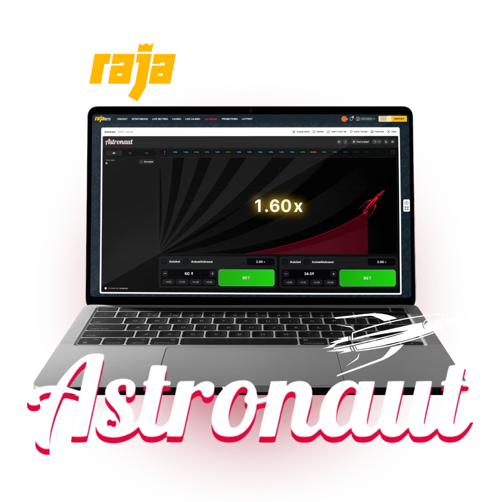 Rajabets Astronaut – Play the Popular Crash Game Online in India