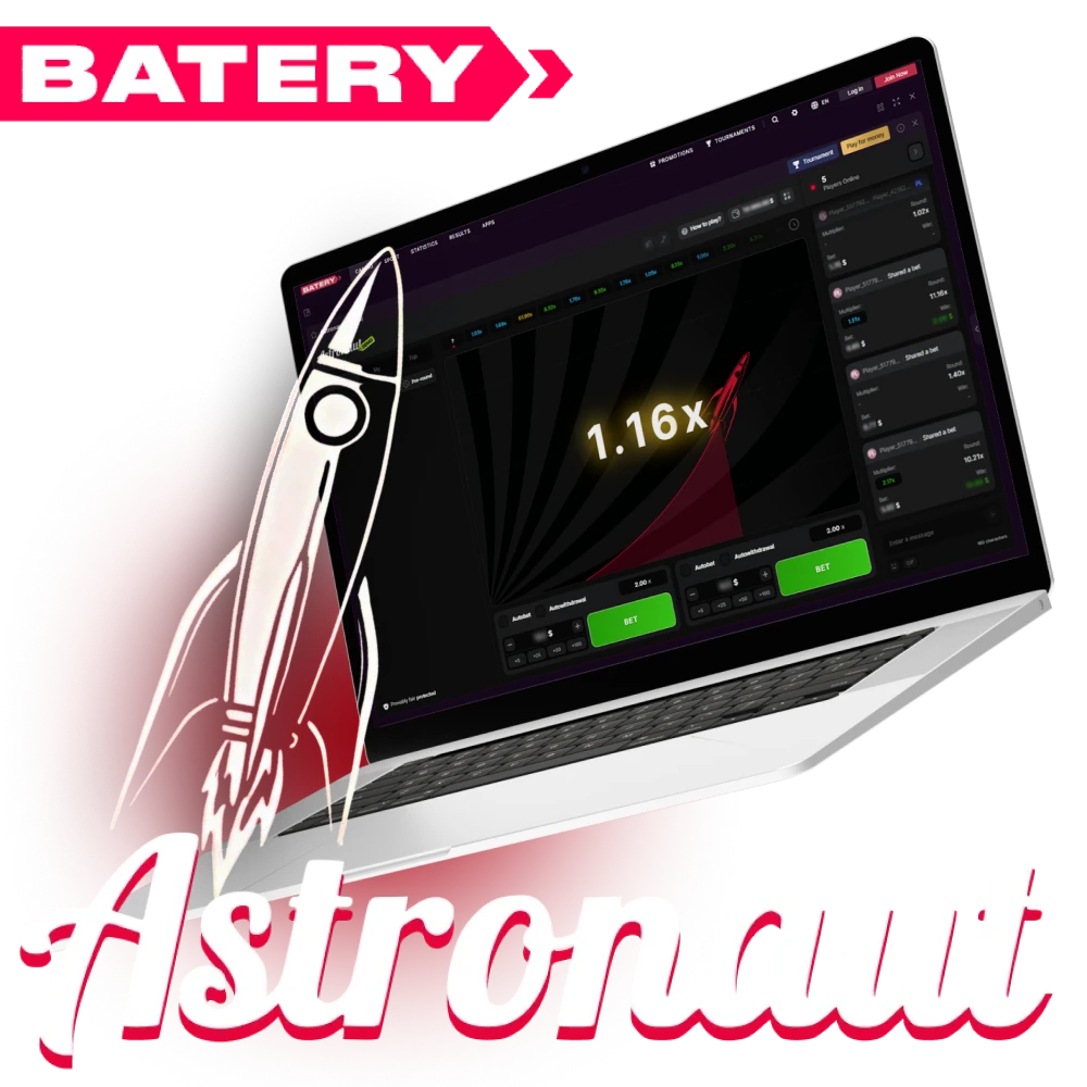 Batery Astronaut – Play the Popular Crash Game Online in India